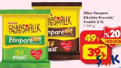 ÜLKER CANPARE ÇİKOLATA KREMALI/FINDIKLI 3'LÜ 243 G